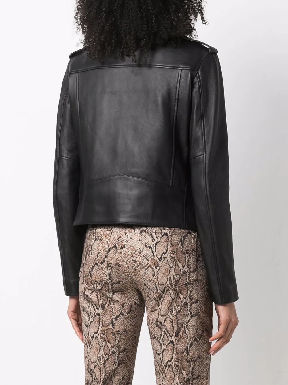 leather biker jacket - 4
