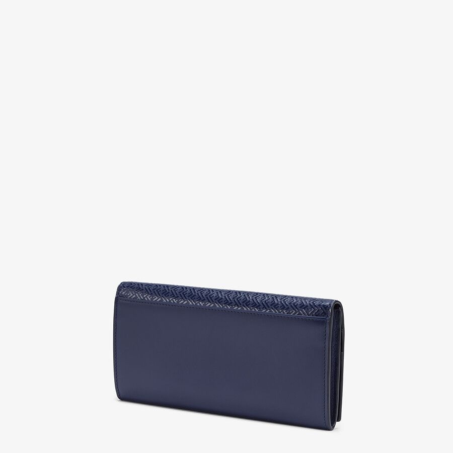Blue leather wallet - 2