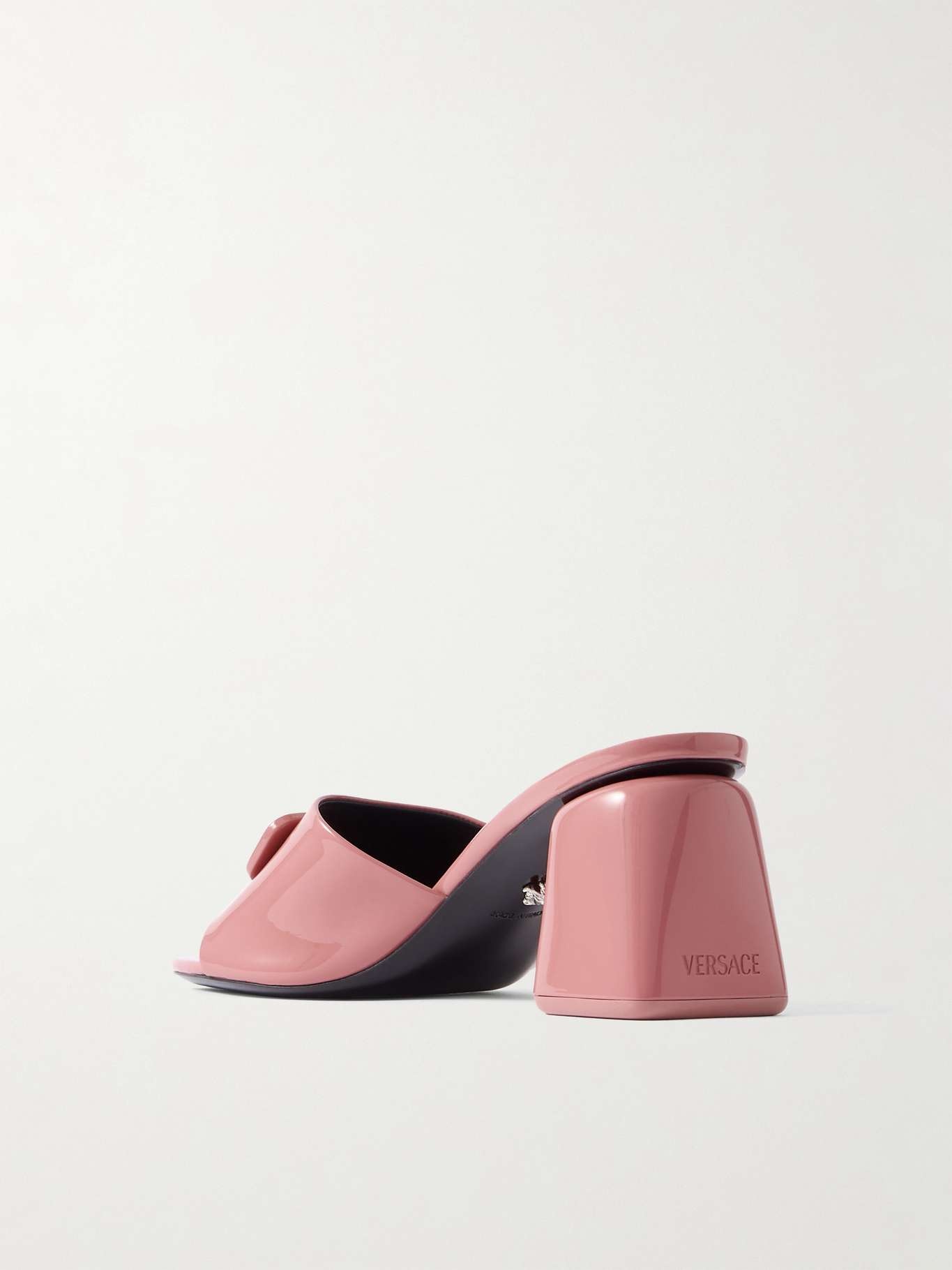Barret embellished patent-leather mules Pink - 3