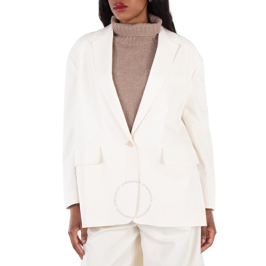 Max Mara Monica Cotton Canvas Oversize Blazer - 2
