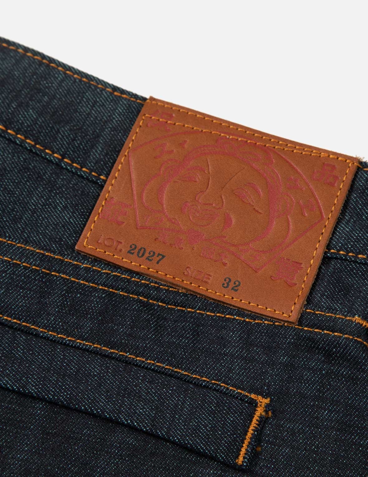 Koi Embroidery and Brushstroke Daicock Print Cropped Jeans #2027 - 12