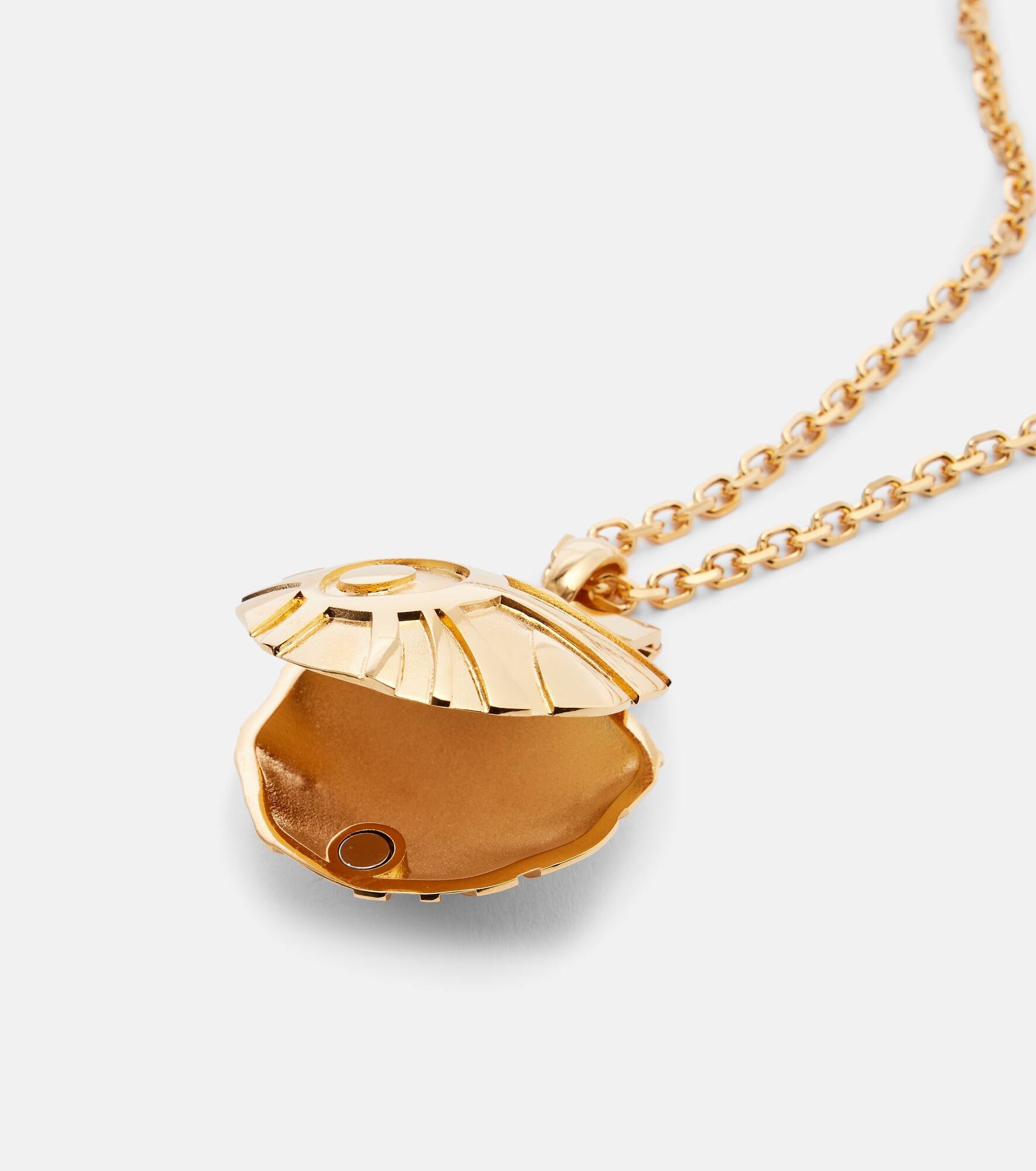 Shell locket necklace - 4