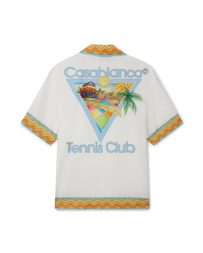 CASABLANCA Afro Cubism Tennis Club Silk Shirt outlook