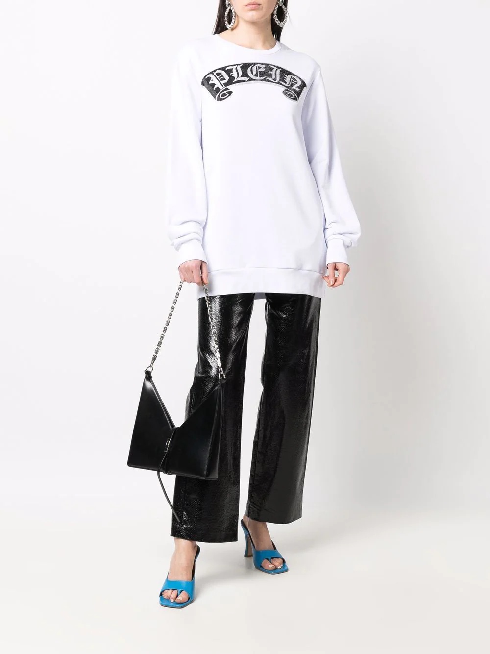 Gothic Plein crystal-logo sweatshirt - 2