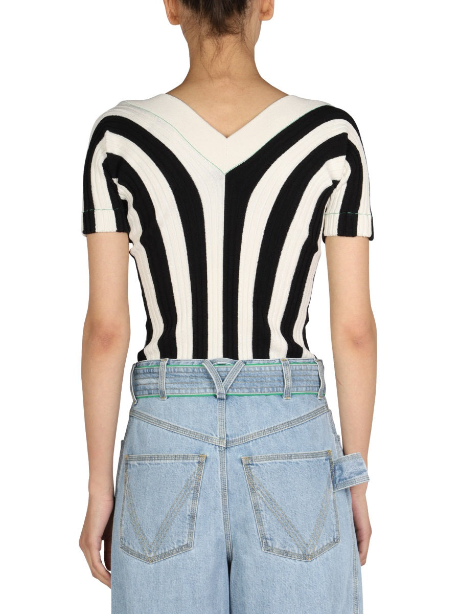 Bottega Veneta Women Striped Pattern Top - 2