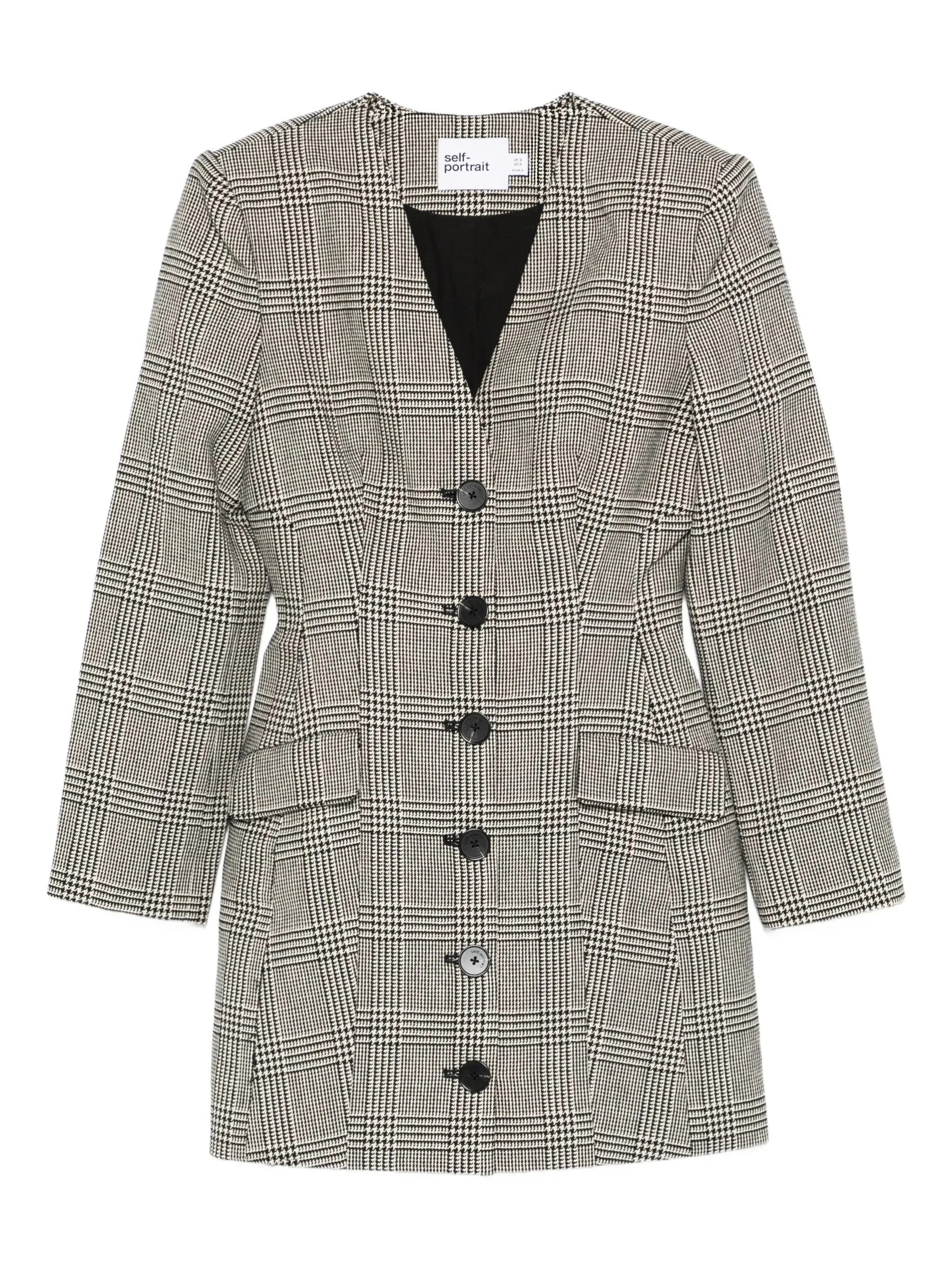 check button mini dress - 1