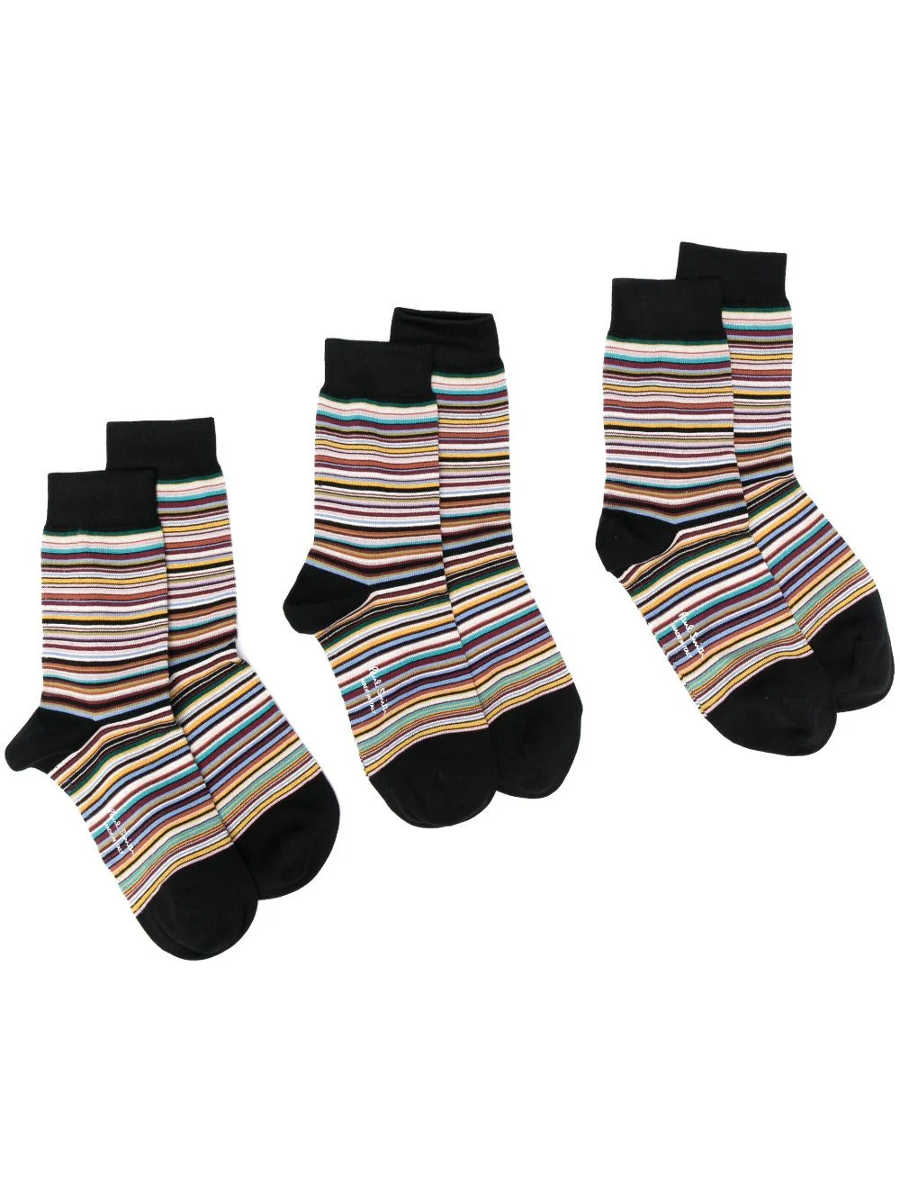 Paul Smith Women Signature Stripe Socks - 3 Pack - 1