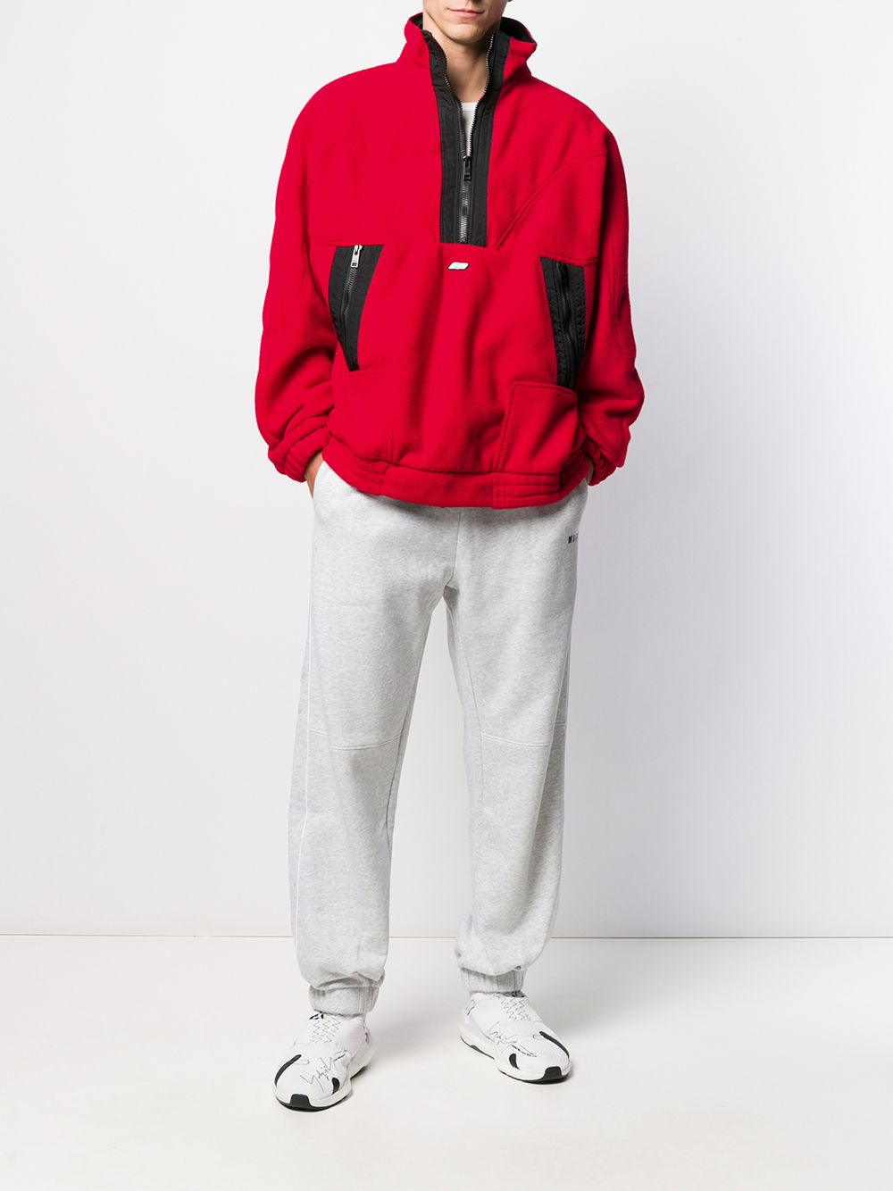 half zip logo fleece - 2