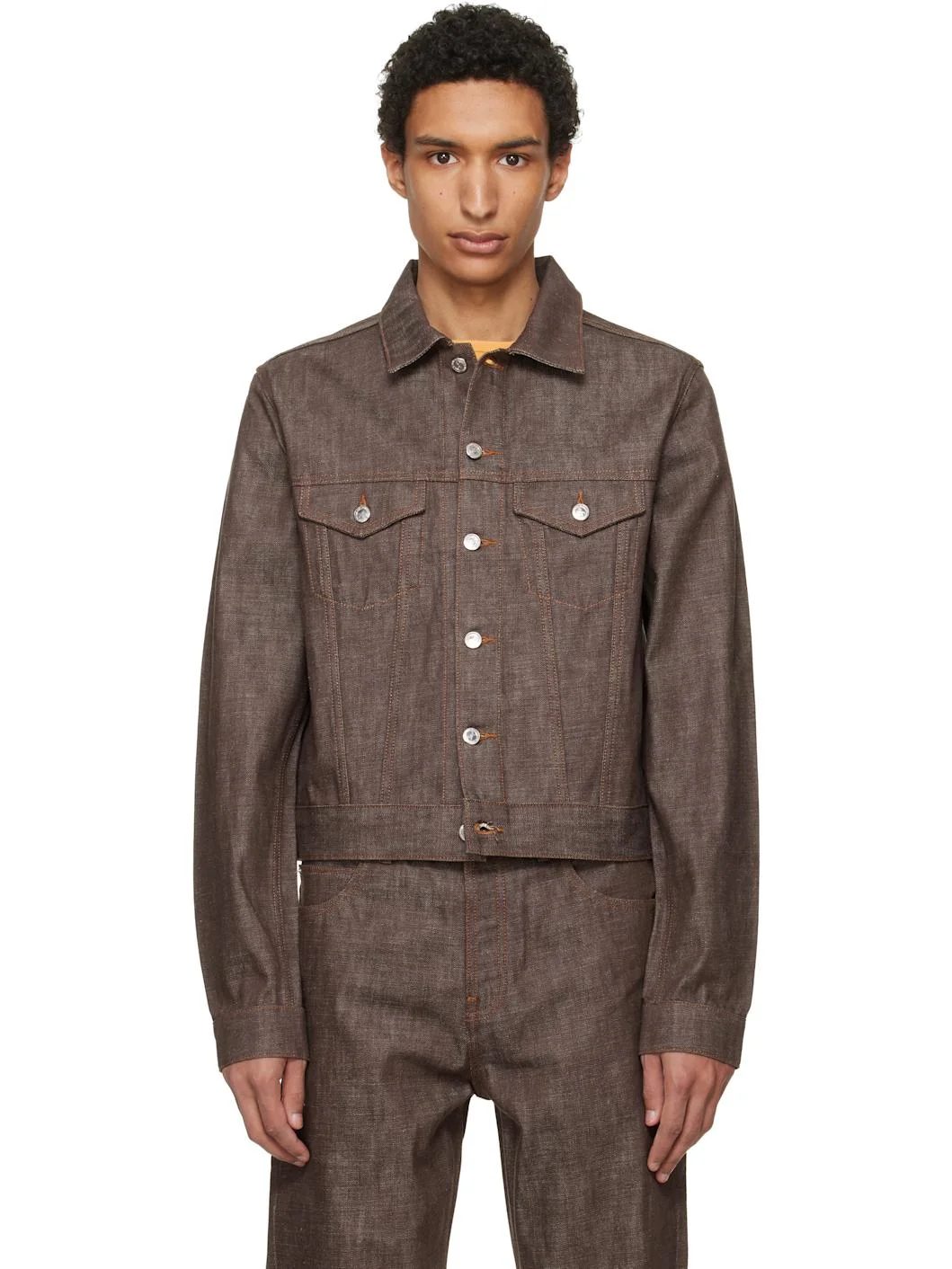 Brown Lenny Denim Jacket - 1