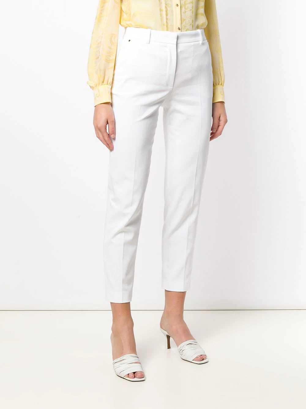 Slim-fit Cropped Tailored Trousers - 3