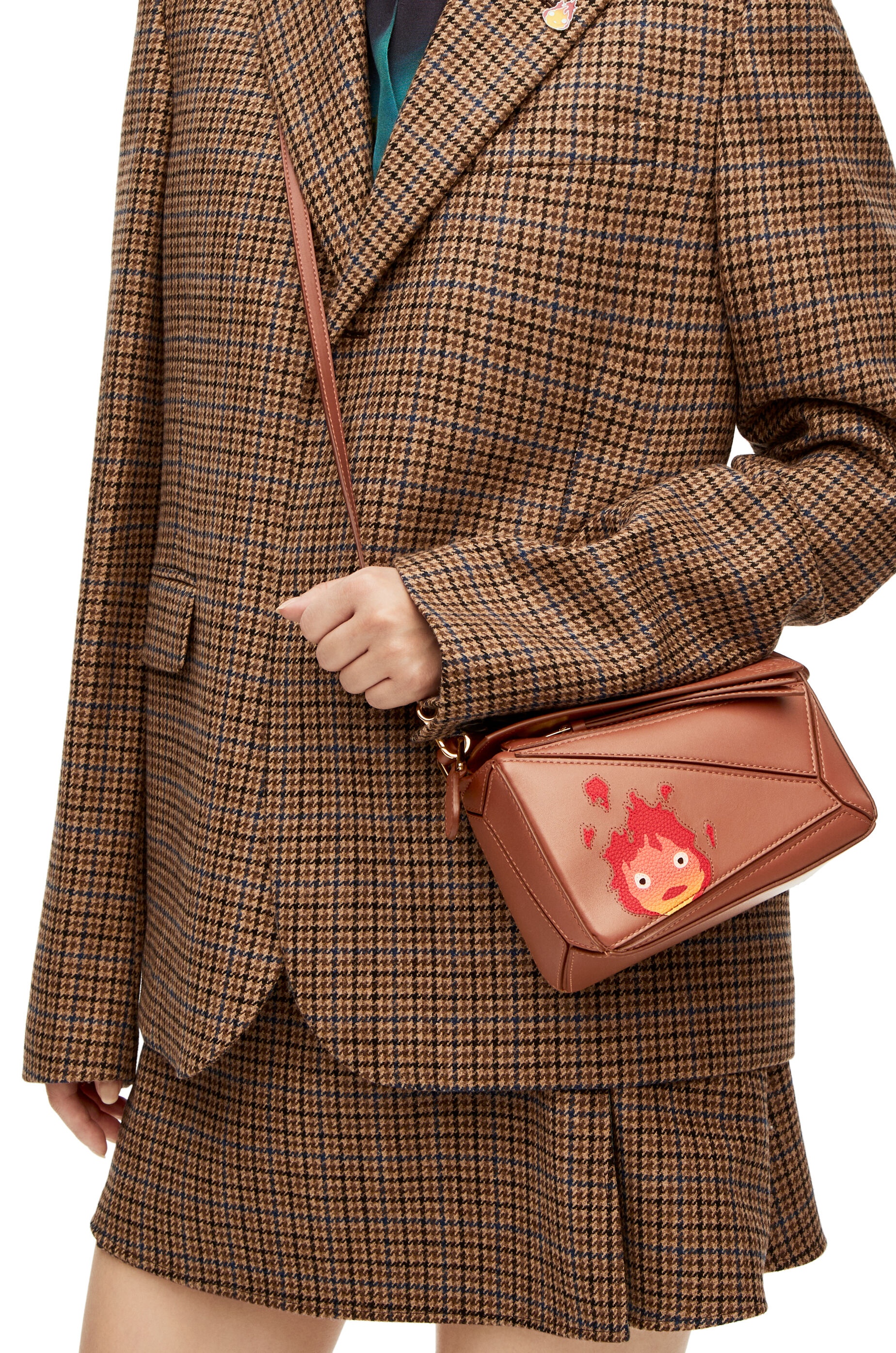 Calcifer mini Puzzle bag in satin calfskin - 2