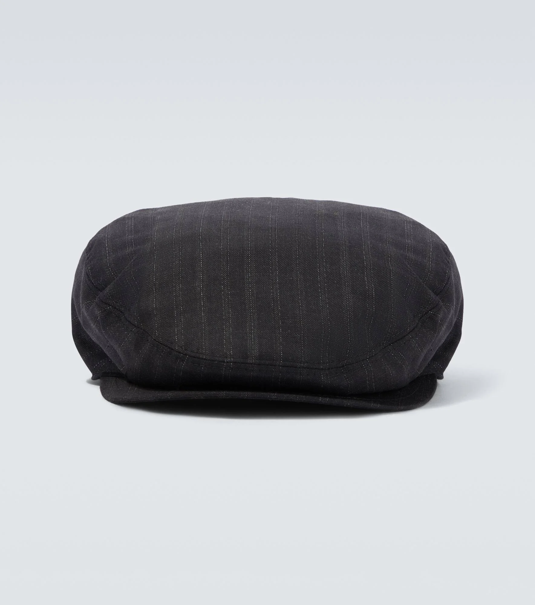 Striped wool newsboy cap - 1