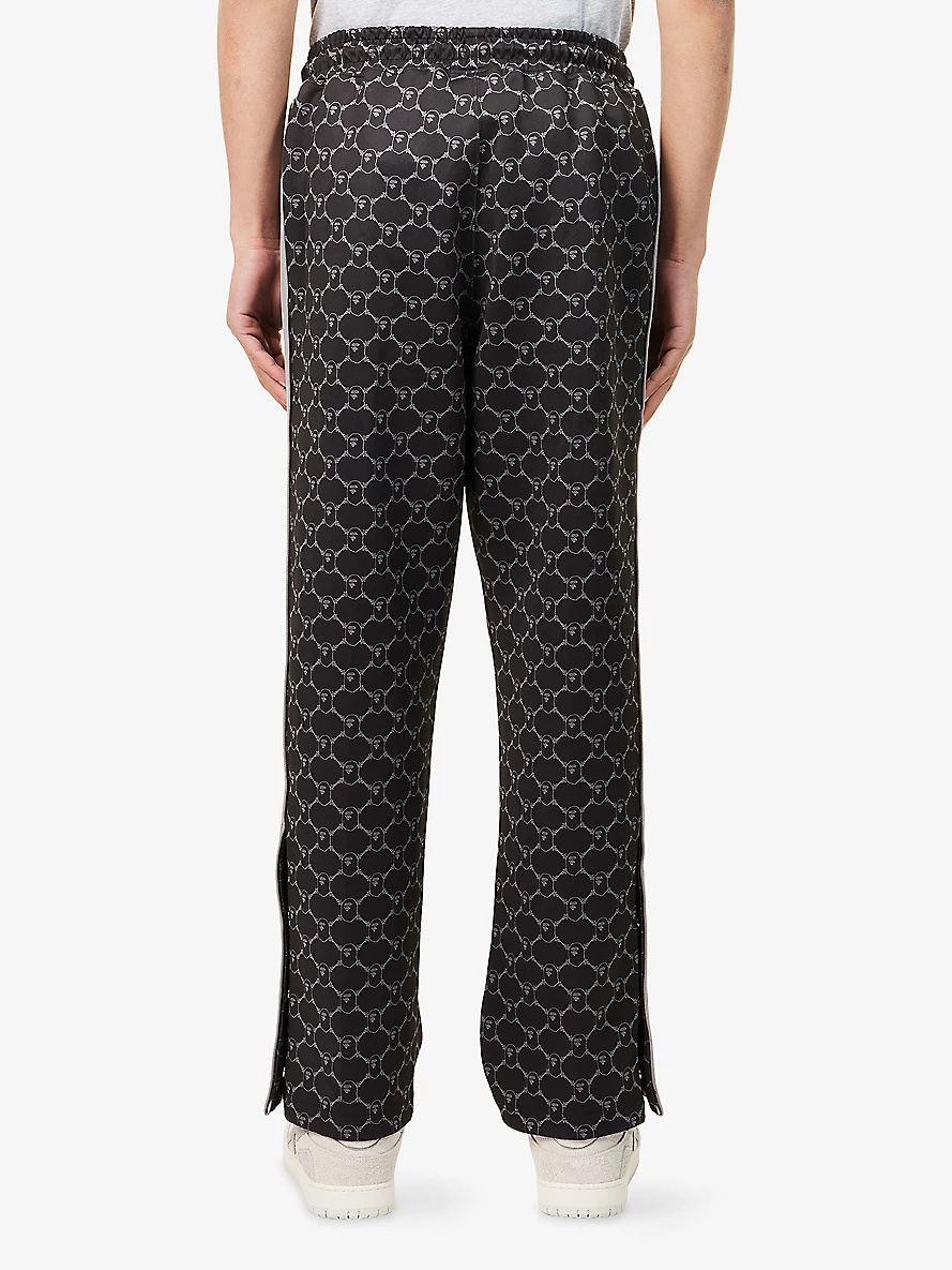 College Mono Drawstring Cotton-Jersey Jogging Bottoms - 4