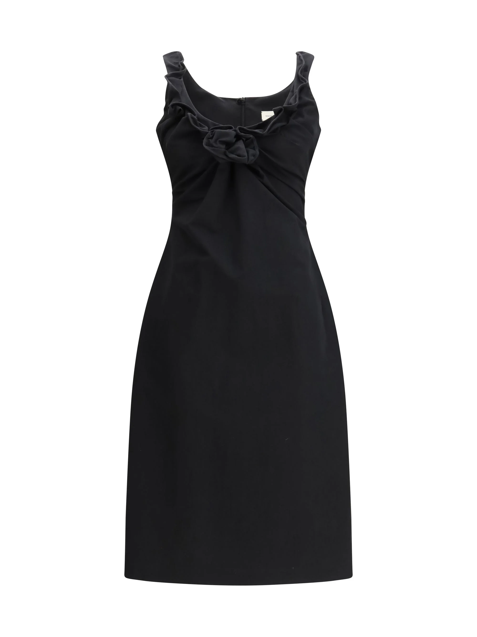 Magda Butrym Sleeveless Dress With A Draped Neckline - 1