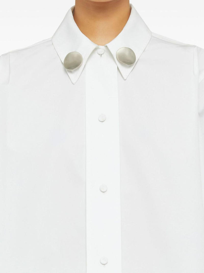 jewel-clip cotton shirt 4