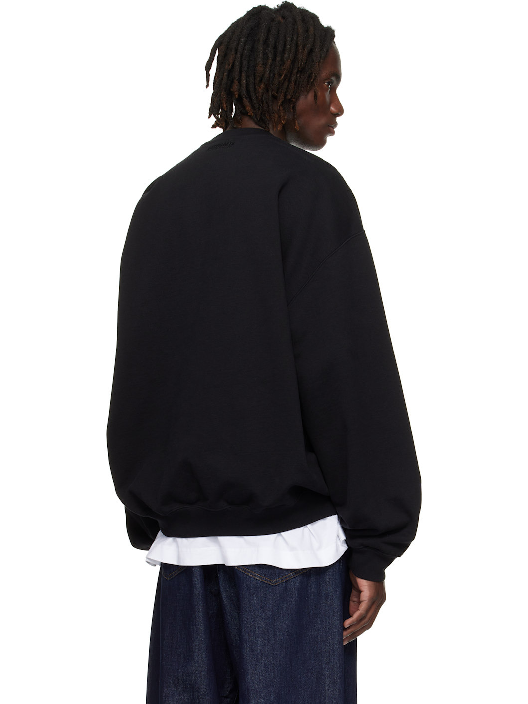 Black Logo Oversized Sweatshirt - 3