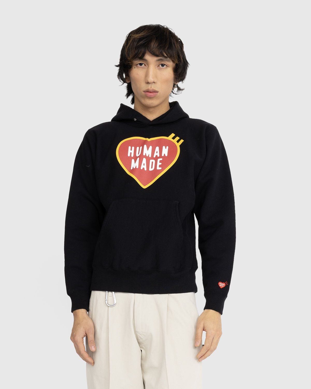 Human Made – Heart Logo Hoodie Black