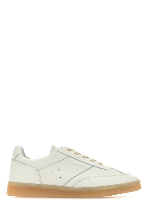 White leather sneakers - 1