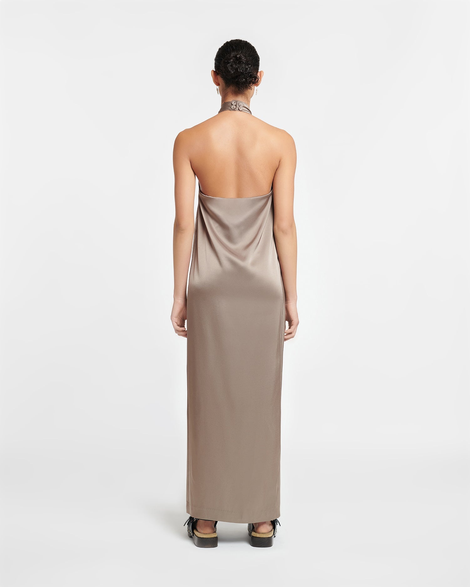 Slip Satin Halterneck Dress - 2