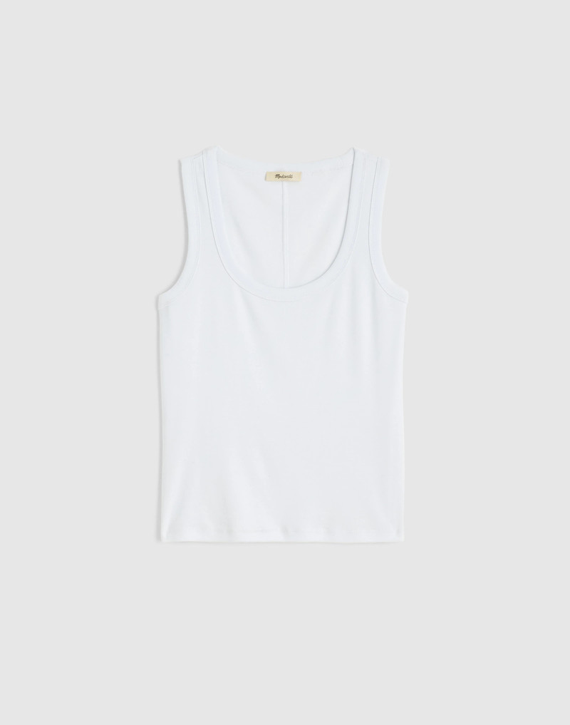 The '90s Scoopneck Tank in Compact Cotton 1