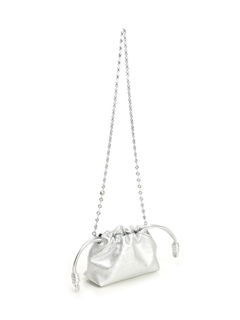 Loewe Flamenco Clutch Handbags Silver outlook