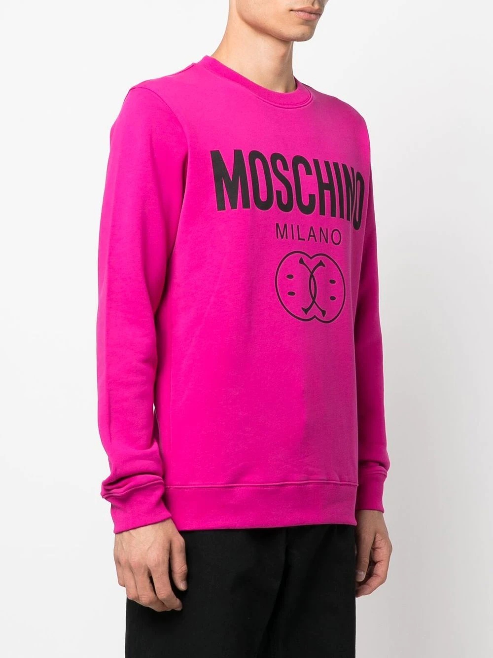 logo-print crew neck jumper - 3