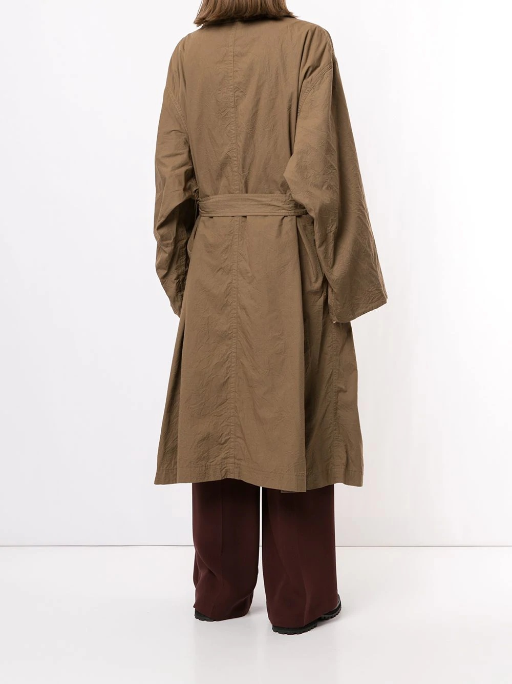 oversized reversible trench coat - 4