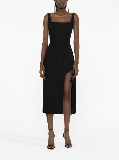 Alexander McQueen zip-embellished midi dress outlook