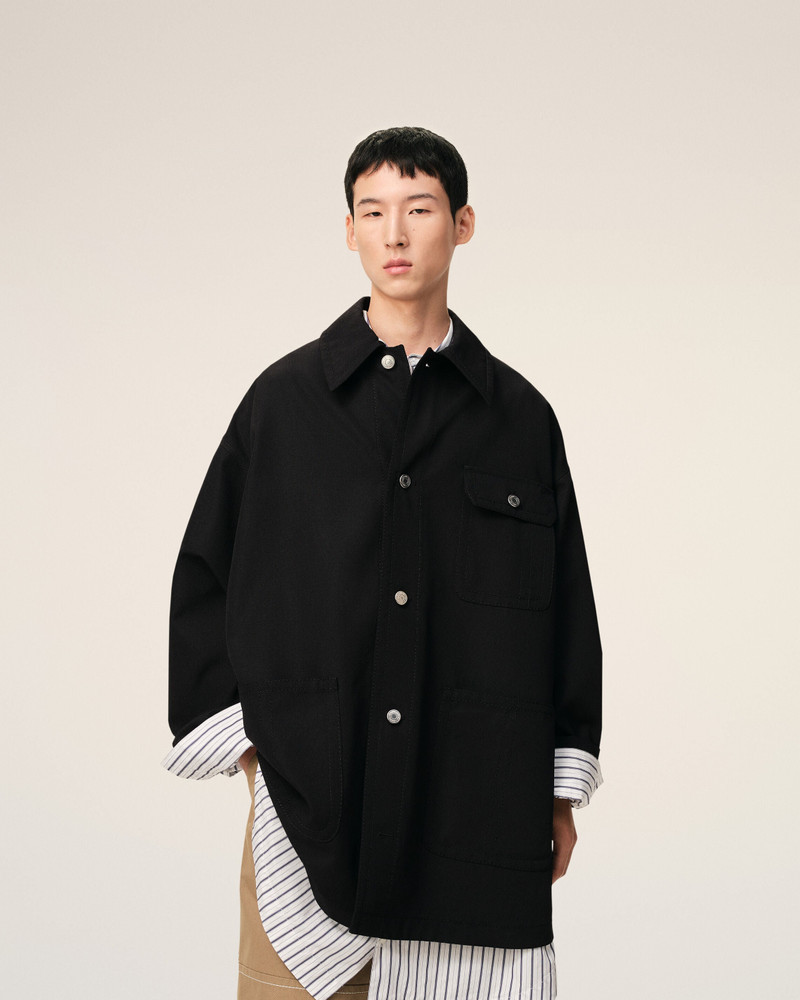 BLACK NEW WOOL WORKER JACKET 3