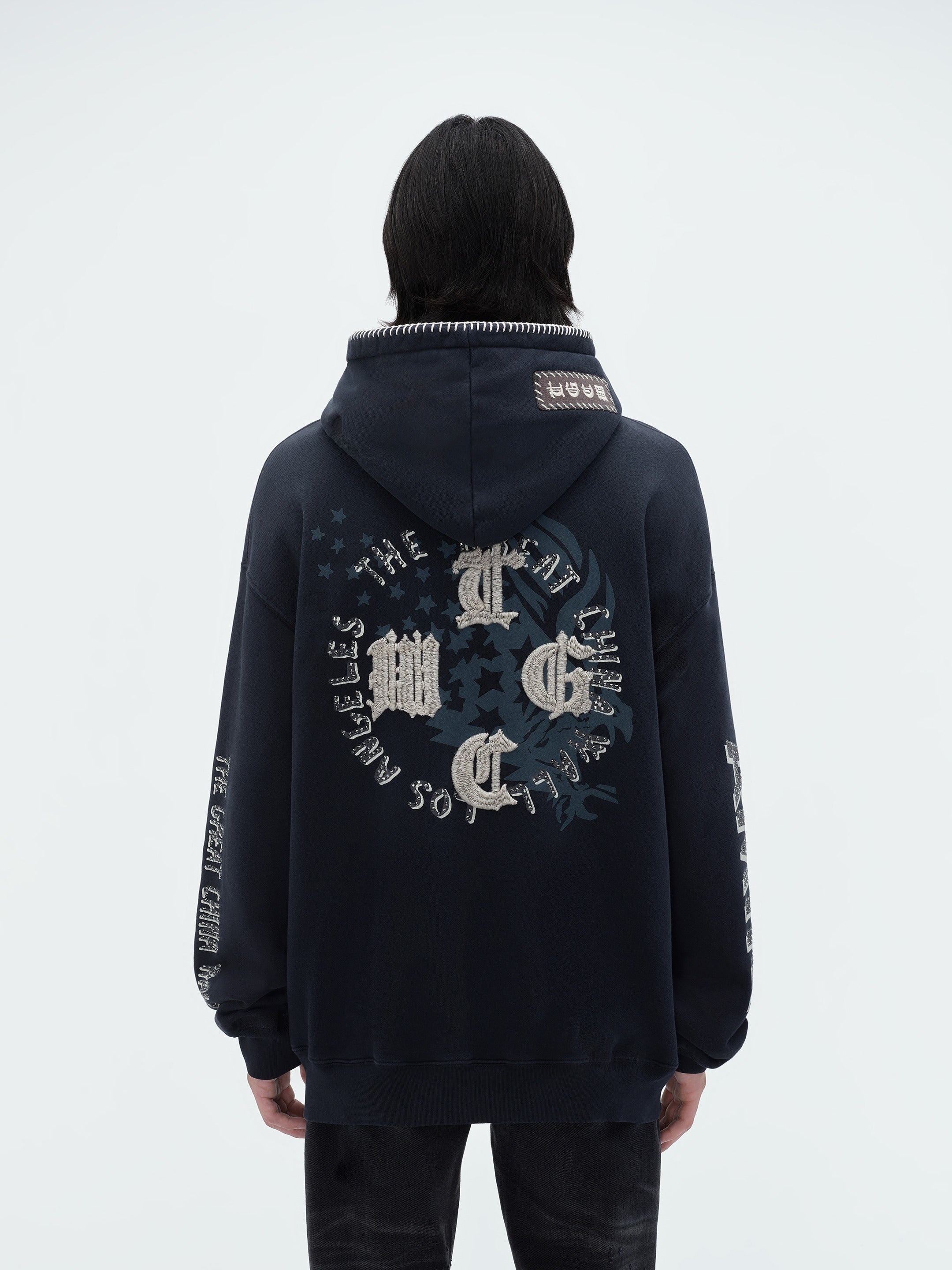 AMIRI TGCW CRYSTAL EAGLE HOODIE | REVERSIBLE