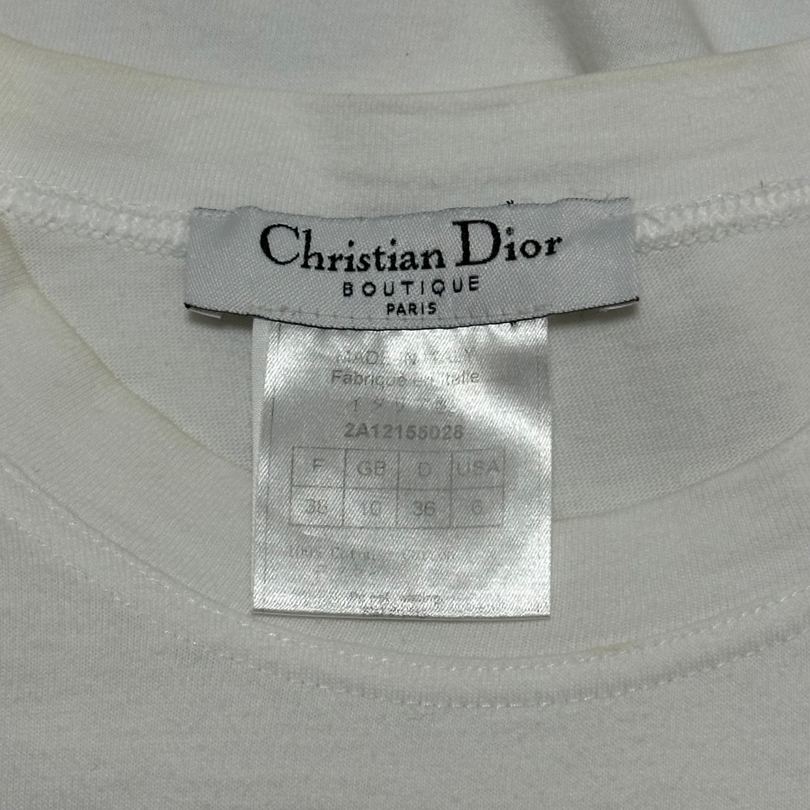 CHRISTIAN DIOR Spring Summer 2002 Cartoon "J'ADORE DIOR" Mermaid T-Shirt - 5