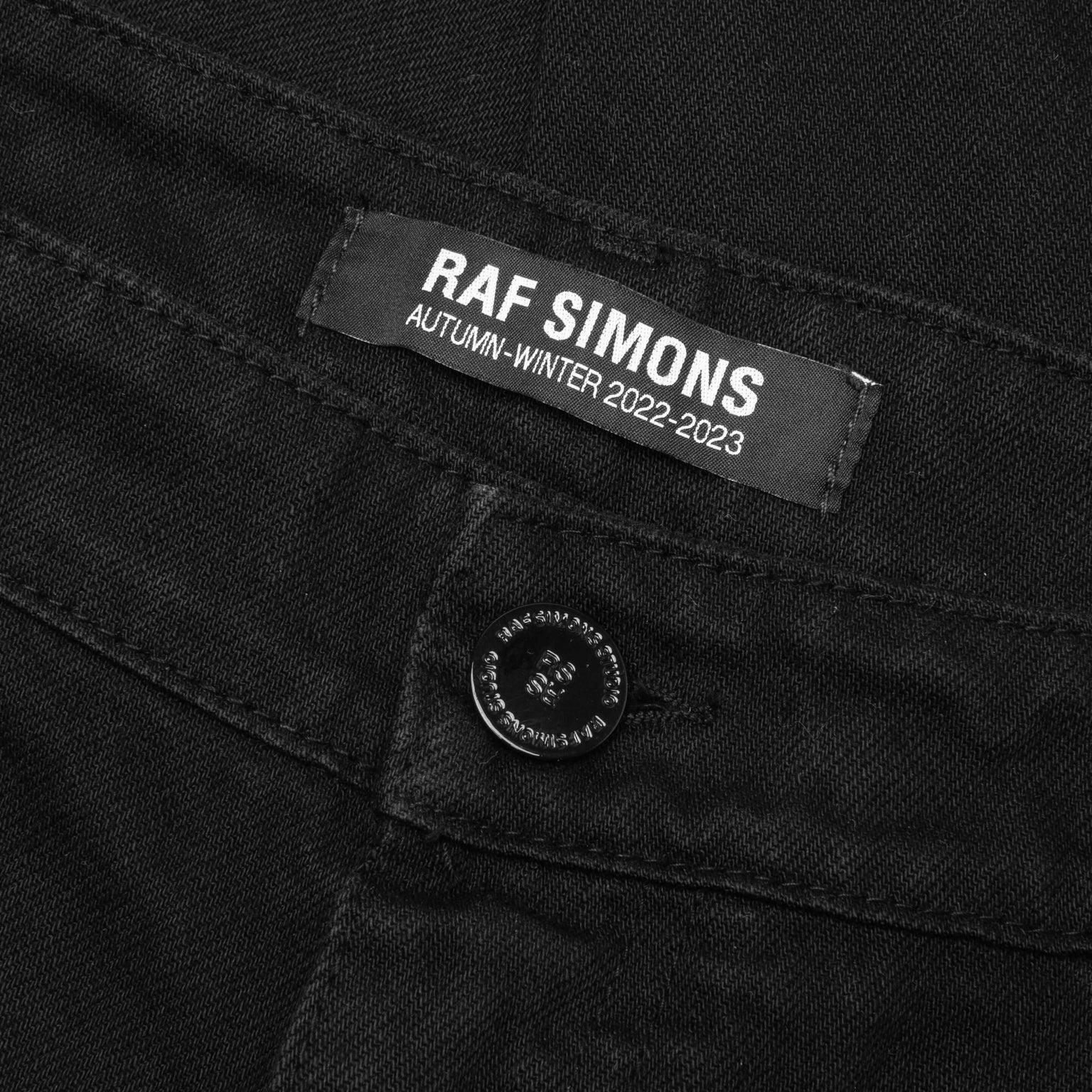 SLIM FIT DENIM PANTS - BLACK - 4
