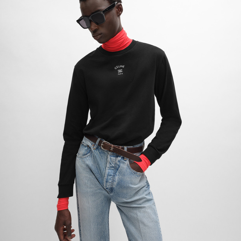 CELINE long sleeved t-shirt IN cotton jersey outlook
