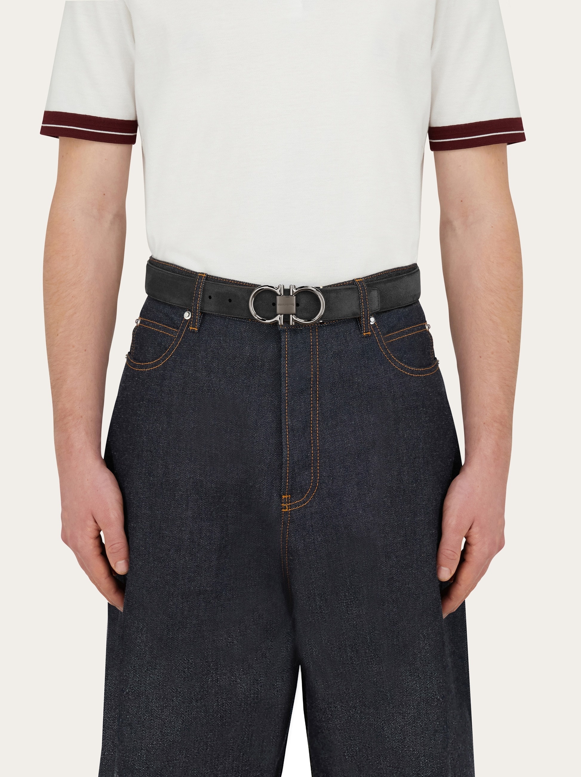 Adjustable Gancini belt - 4