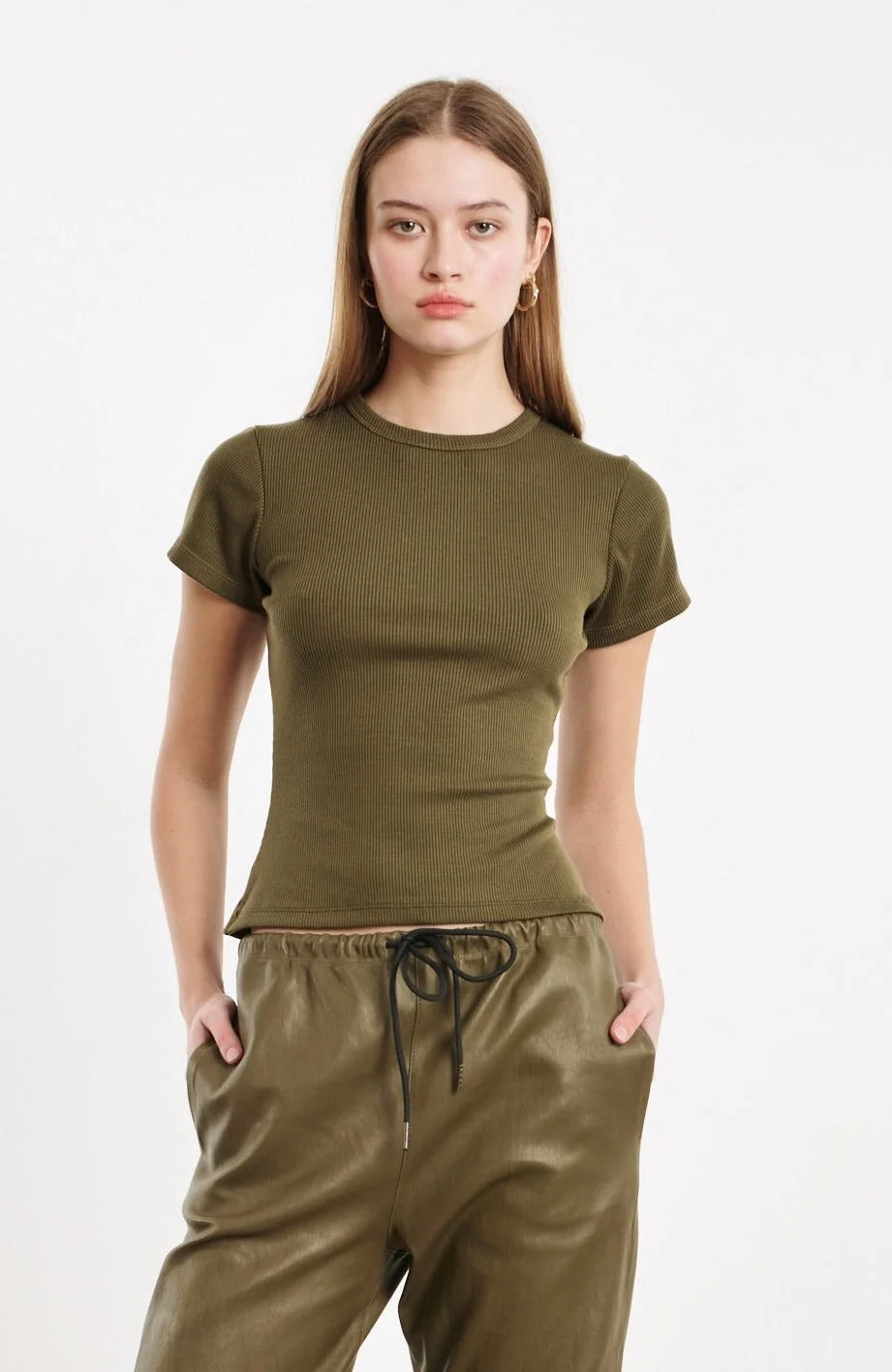 MOSS RIB BABY TEE - 1