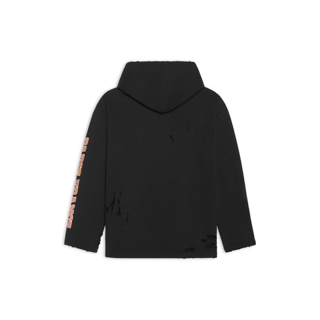 Women's Maison Balenciaga Cropped Hoodie in Black - 6