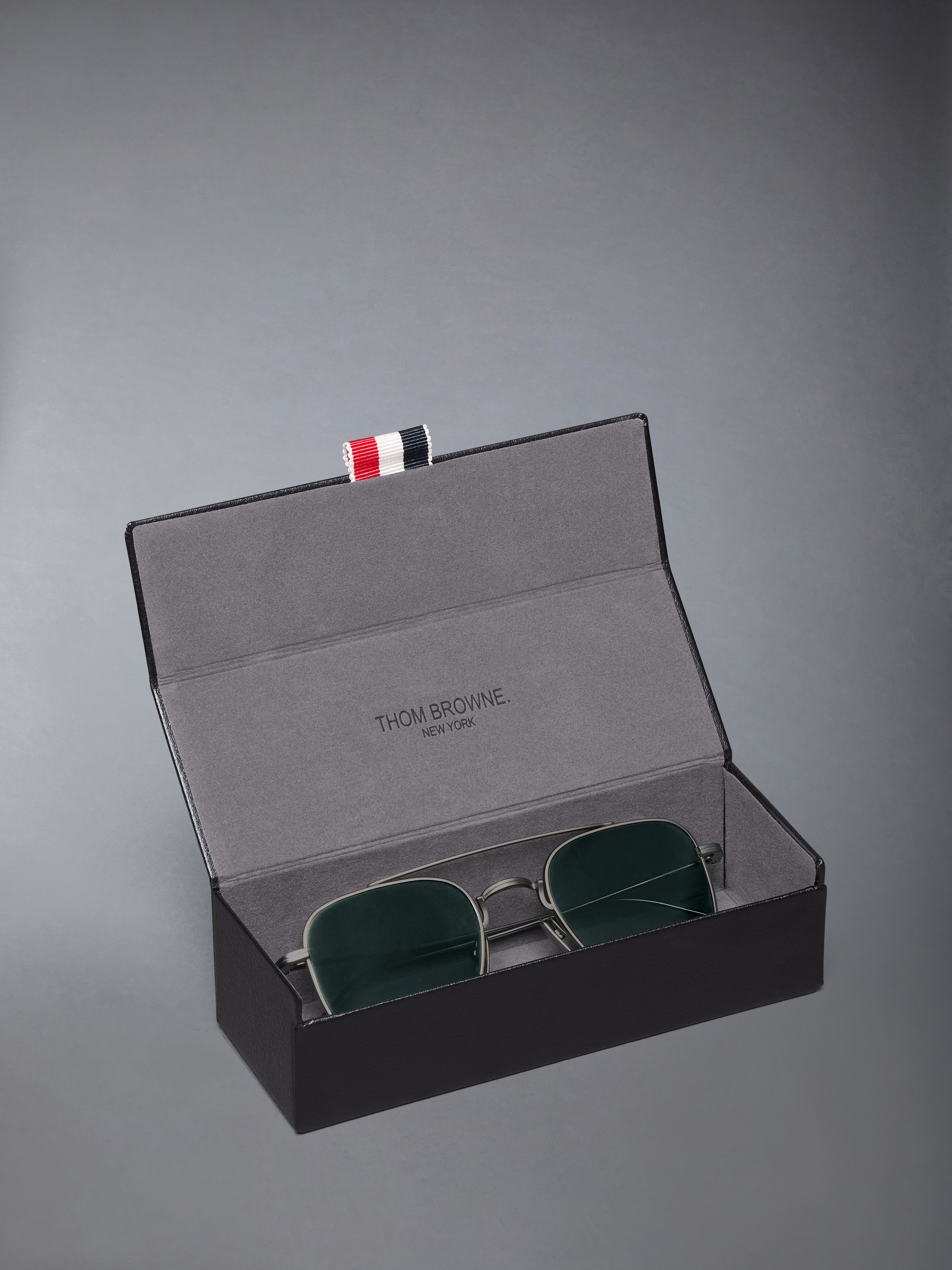 TITANIUM SQUARED AVIATOR SUNGLASSES - 4