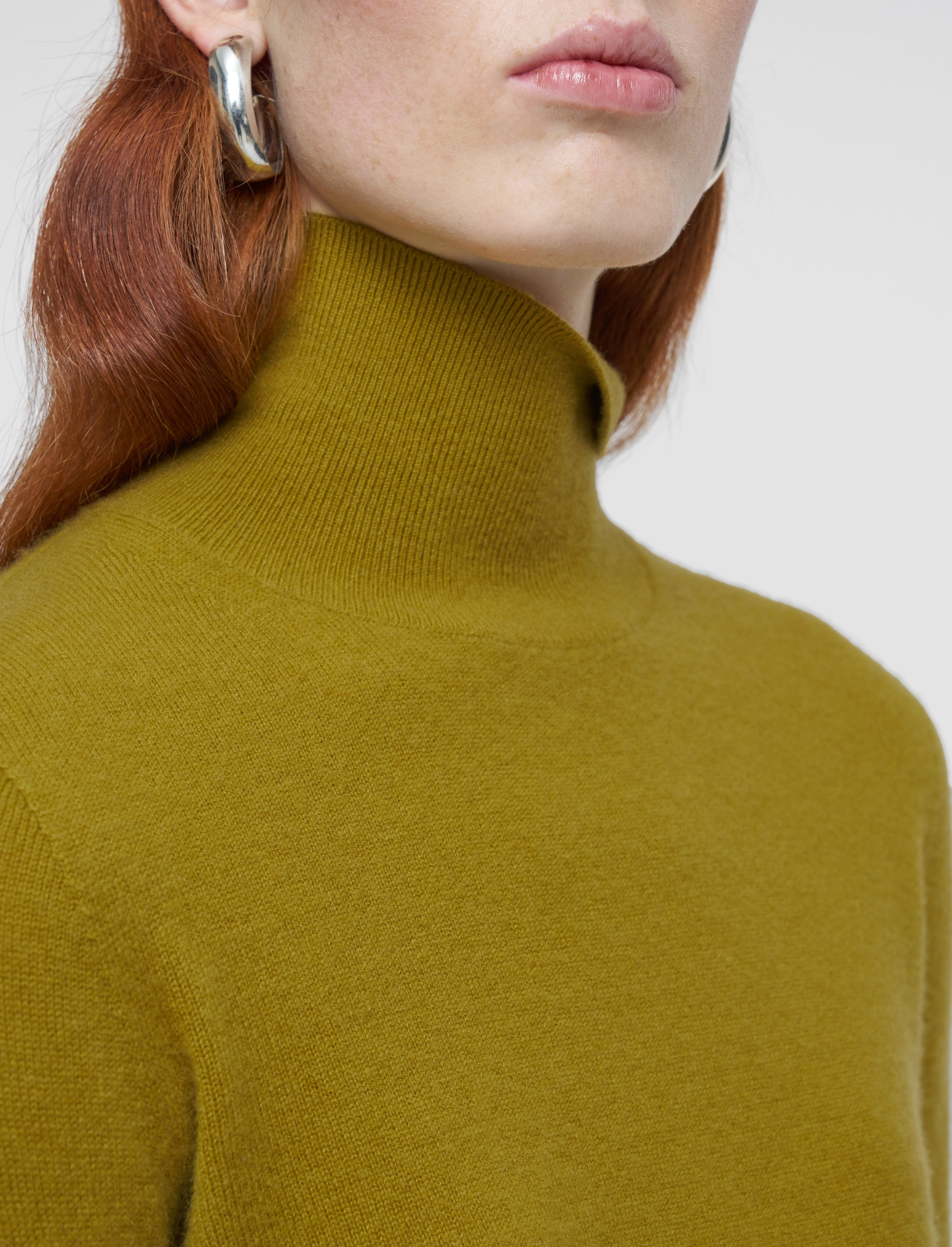 Light Pure Cashmere High Neck Jumper - 4