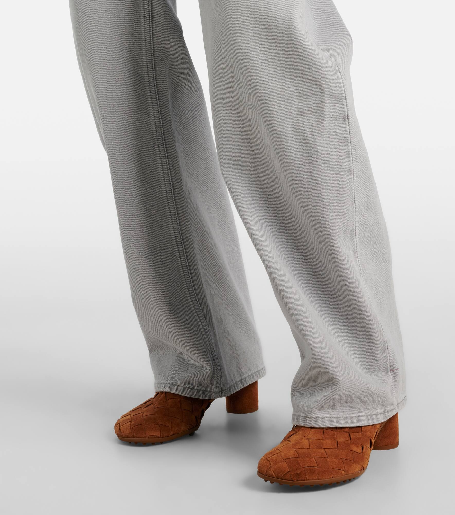 Mid-rise wide-leg jeans - 6