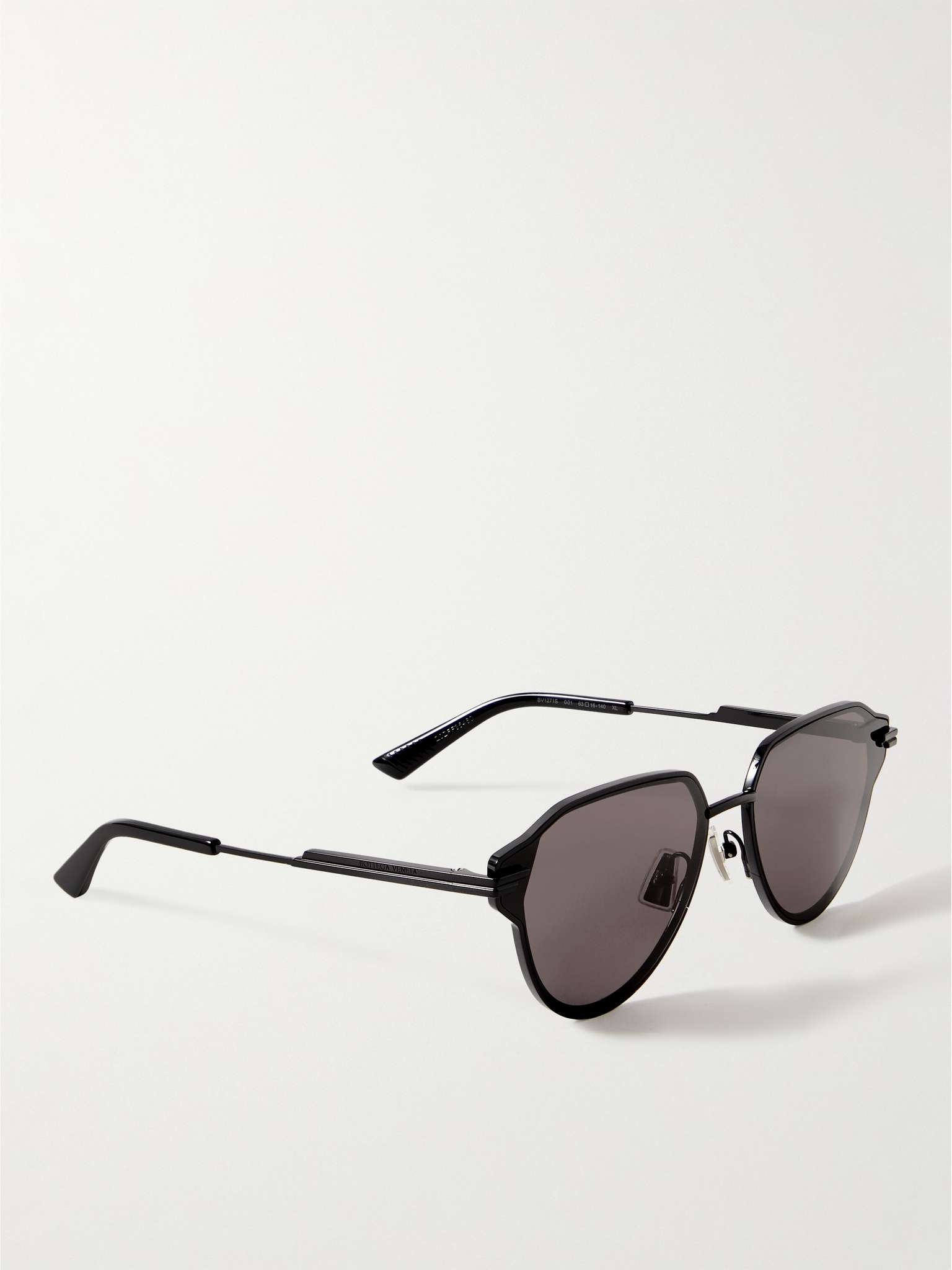 Aviator-Style Metal and Acetate Sunglasses - 3