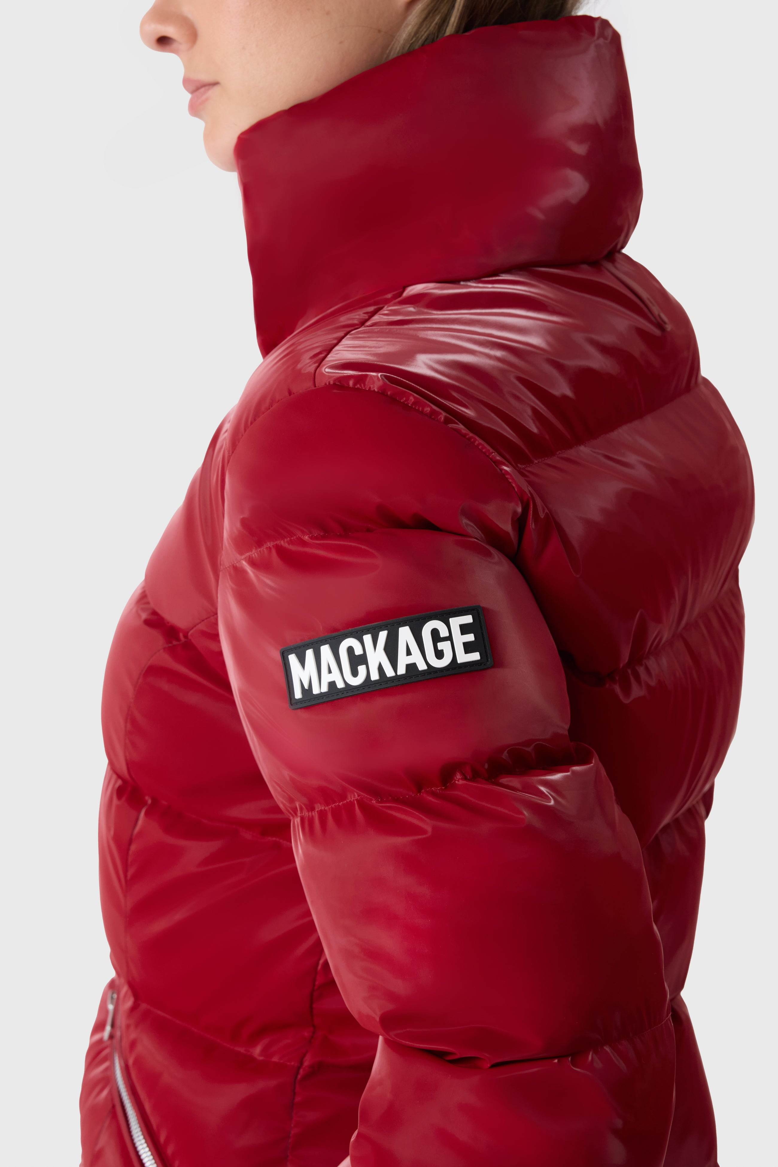 MADALYN-GLO High-Gloss Down Jacket With Removable Hood - 6