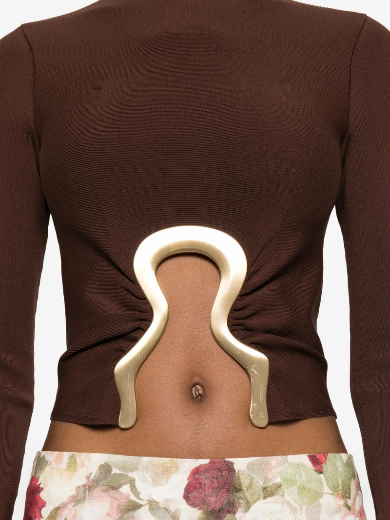 Cult Gaia Cult Gaia High-neck Embellished Top outlook