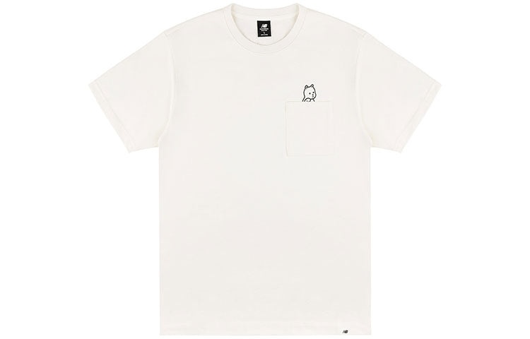 New Balance x Noritake Crossover Funny Pattern Sports Round Neck Short Sleeve Unisex White AMT12347- - 2