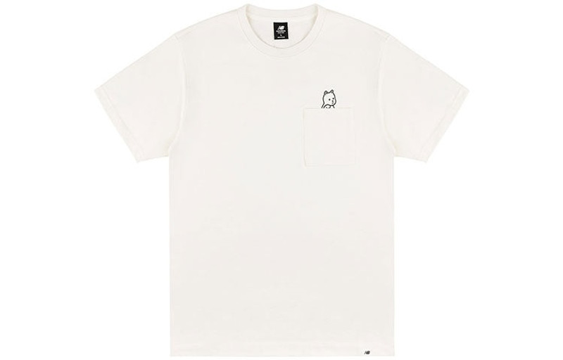 New Balance New Balance x Noritake Crossover Funny Pattern Sports Round Neck Short Sleeve Unisex White AMT12347- outlook