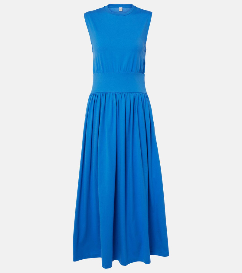 Cotton jersey midi dress 1