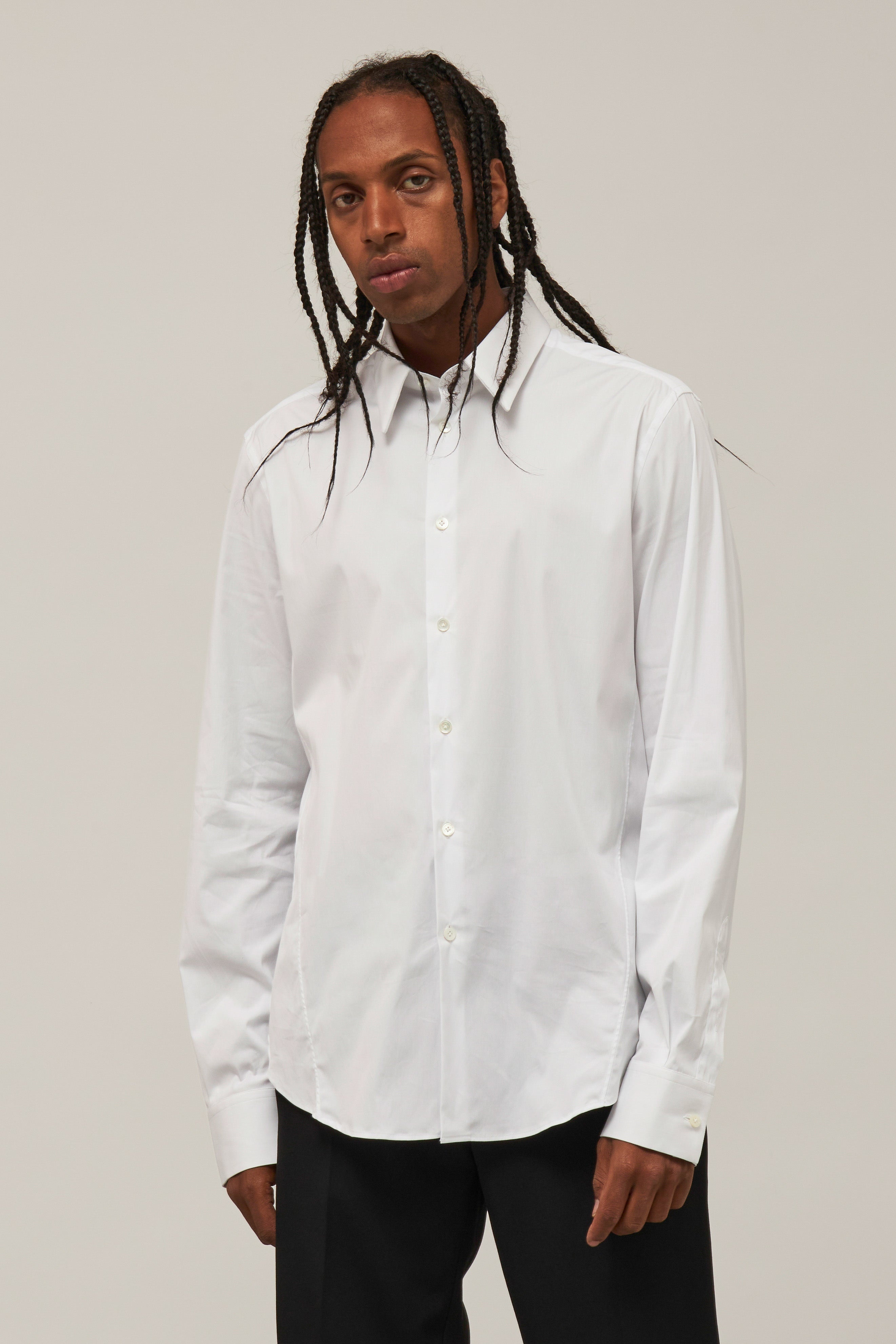 Slim Fit Shirt With Visible Buttons - 1