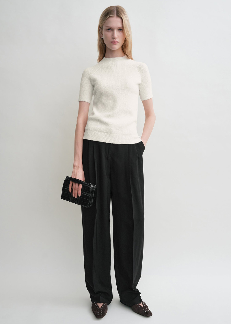 Totême Raglan-sleeve terry knit white outlook
