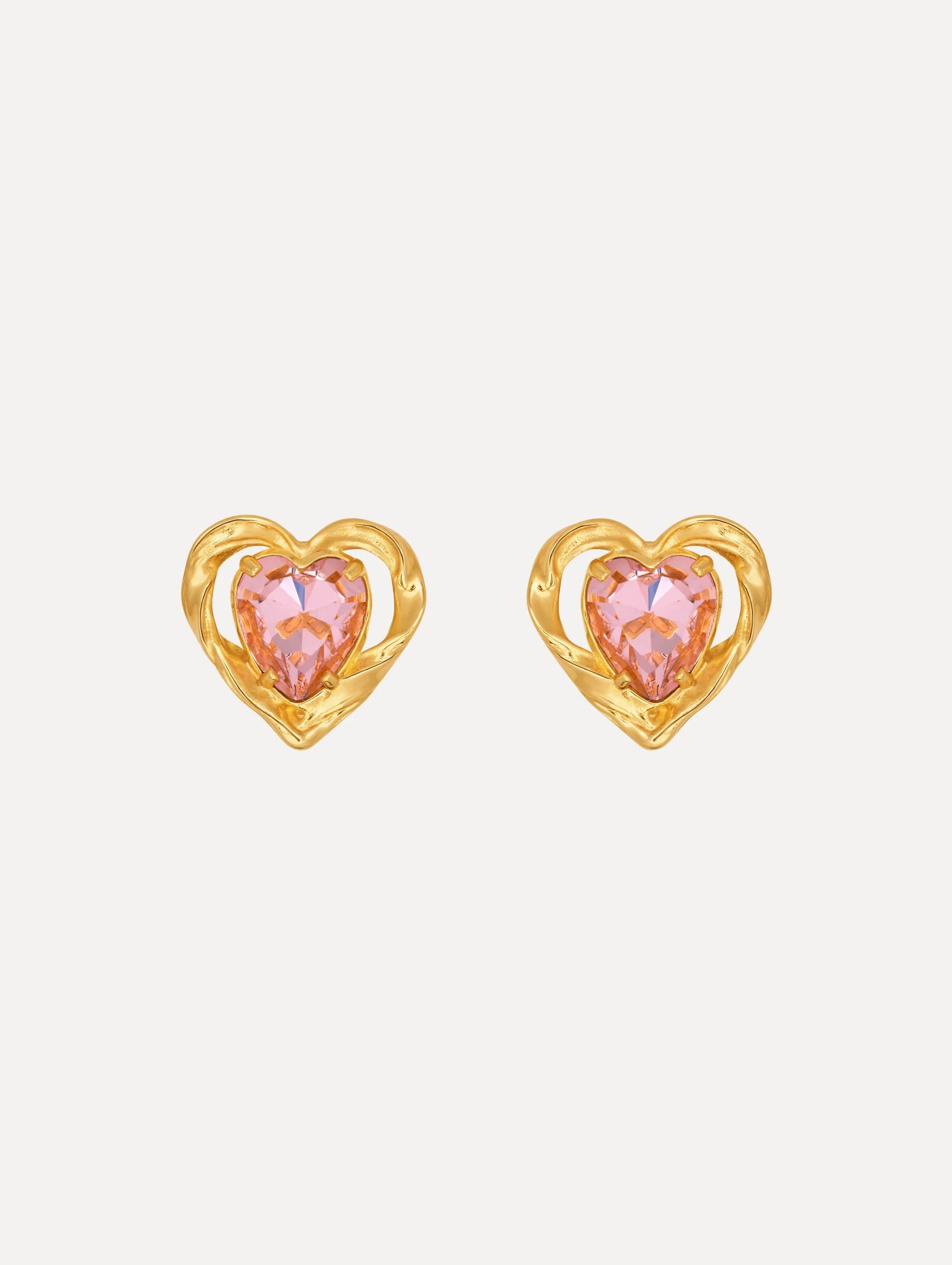 HEART STONE EARRINGS - 1
