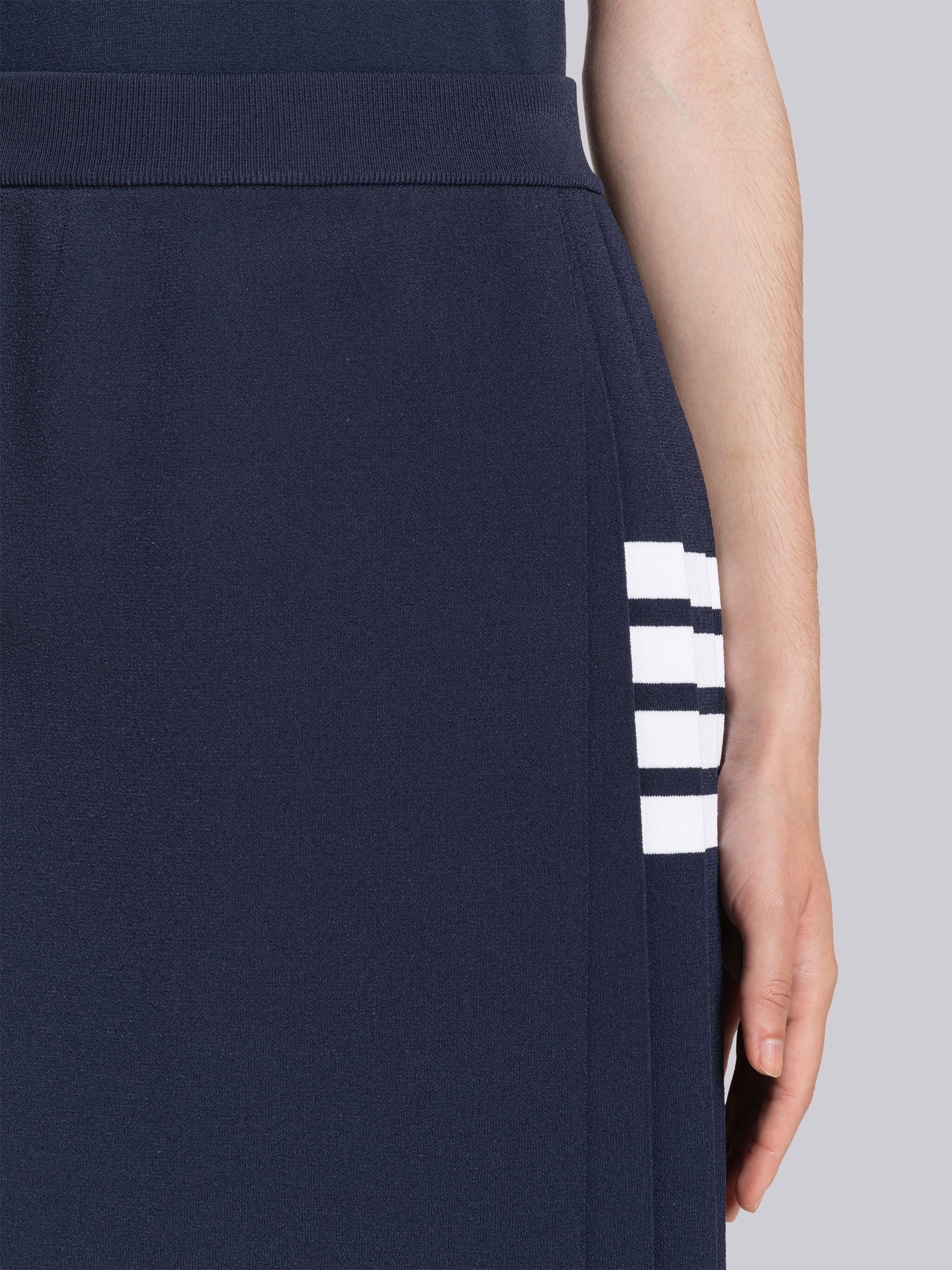 Viscose Tipping 4-Bar Pleated Mini Wrap Skirt - 5