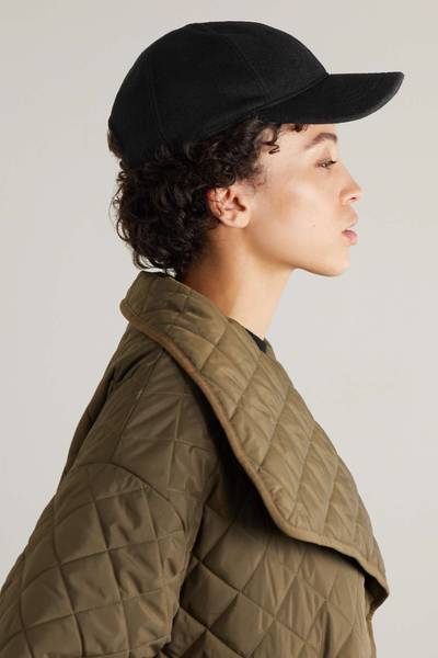 Totême Double wool and cashmere baseball cap outlook